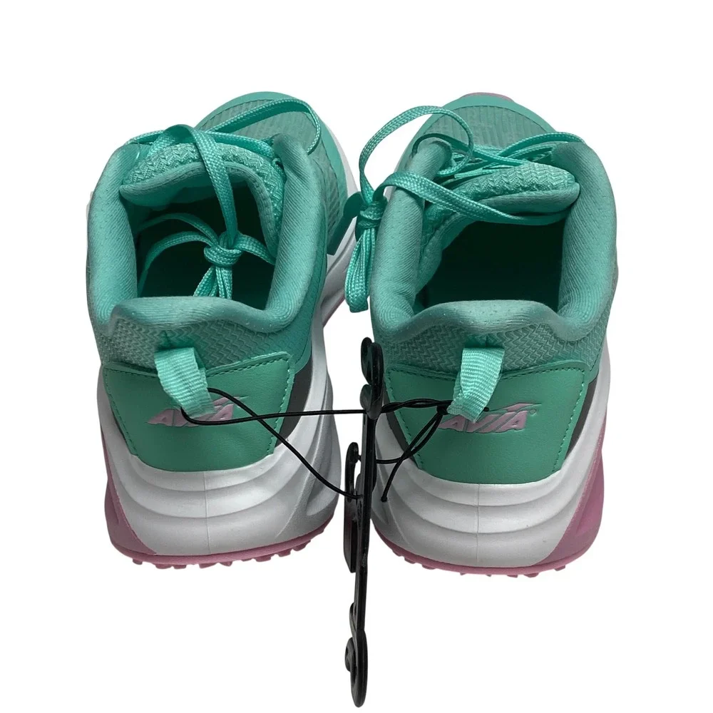 Avia Women Teal Pink‎ Running Sneakers Memory Foam Athletic Shoes Size 6 NEW